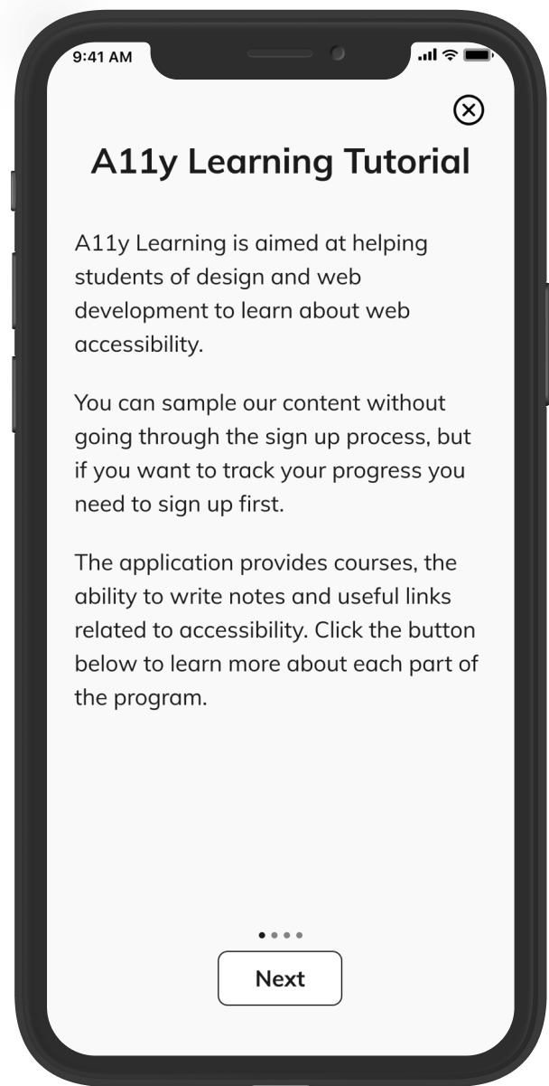 A Mobile phone shows the first version of the tutorial, with no mention of goals and achievements.