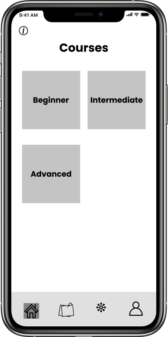 A mobile phone is showing a wireframe of the homepage.